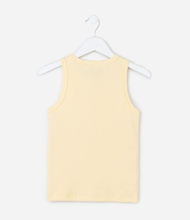 Musculosa Infantil en Rib con Brillos en el Cuello - Tam  5 a 14 años 3