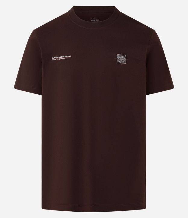 Remera Comfort en Algodón con Estampa de Montaña y Lettering 6