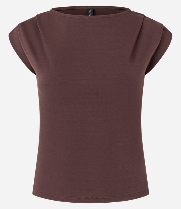 Blusa en Viscosa con Pliegues en los Hombros 4