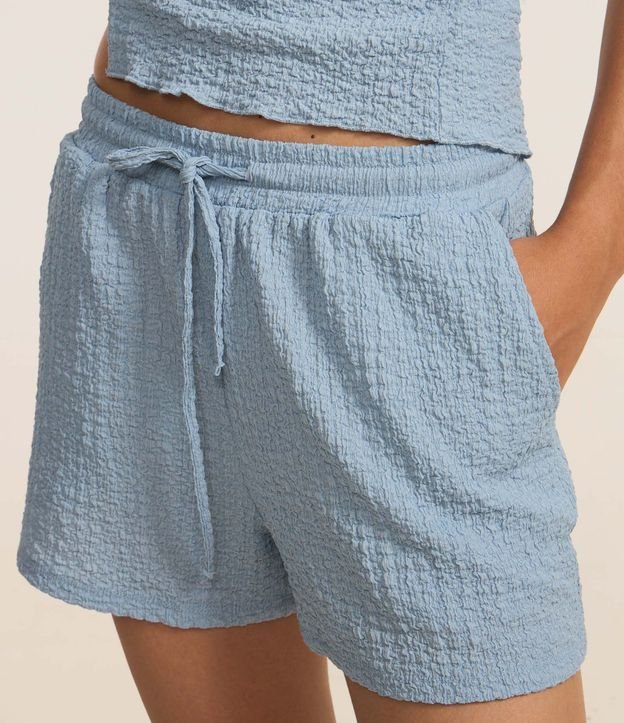Bermuda Recta en Chambray Texturizada 5