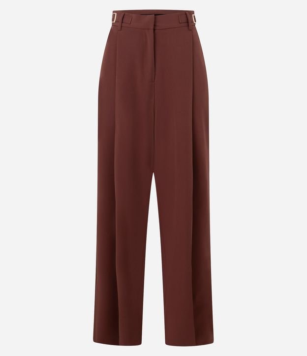 Pantalón Wide Leg sastrería con Detalles Laterales en la Cintura 7