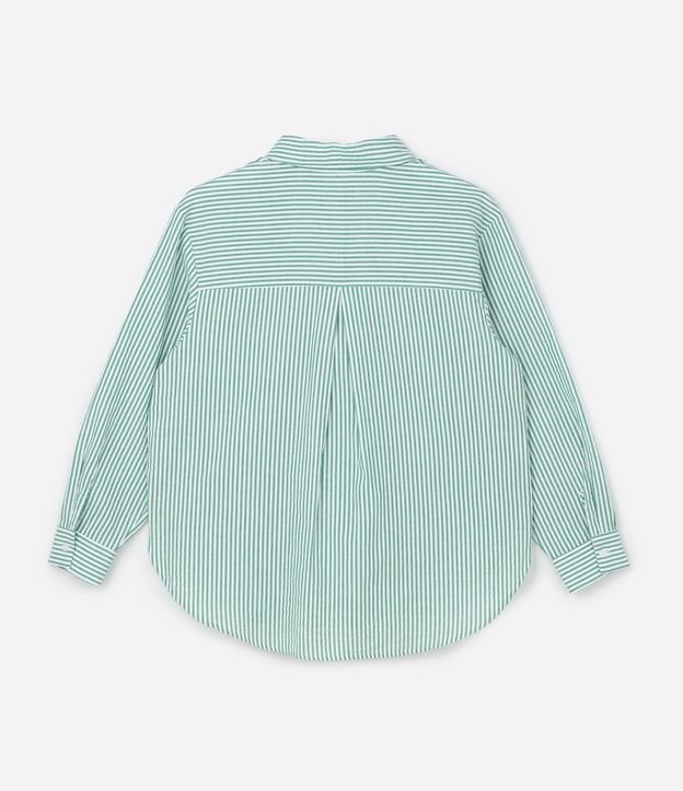 Camisa Básica en Tricolina Listrado Curve & Plus Size 5