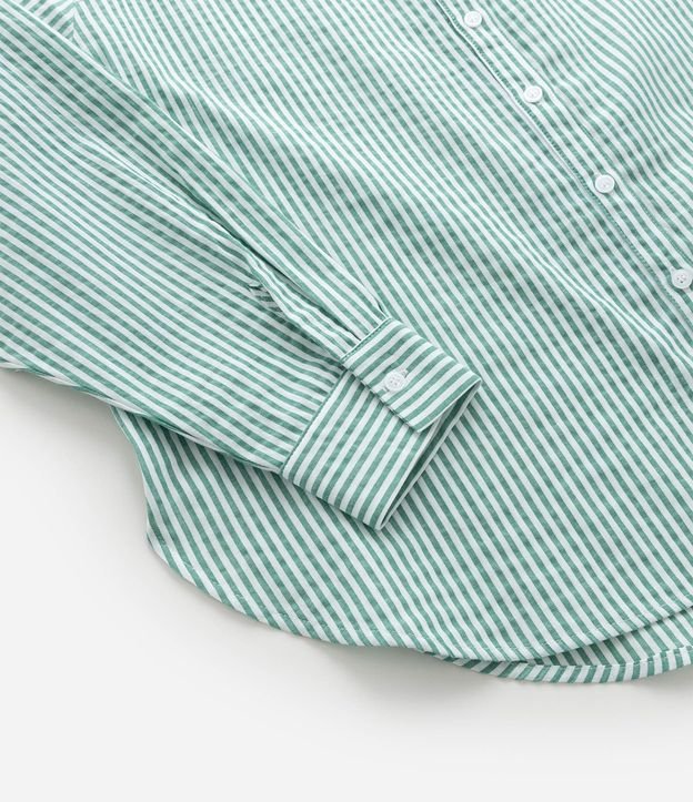 Camisa Básica en Tricolina Listrado Curve & Plus Size 7