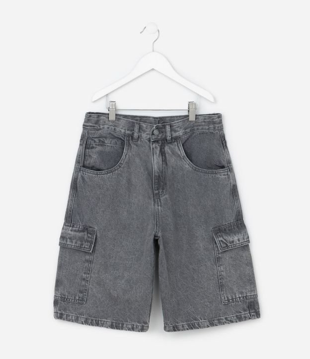 Bermuda Baggy Infantil con Bolsillos Cargo - Talle 5 a 14 años 2