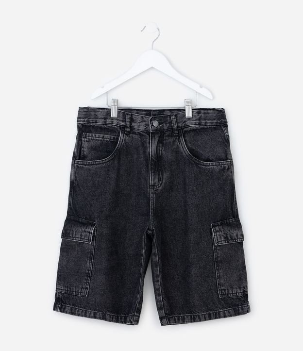 Bermuda Baggy Infantil con Bolsillos Cargo - Talle 5 a 14 años 2
