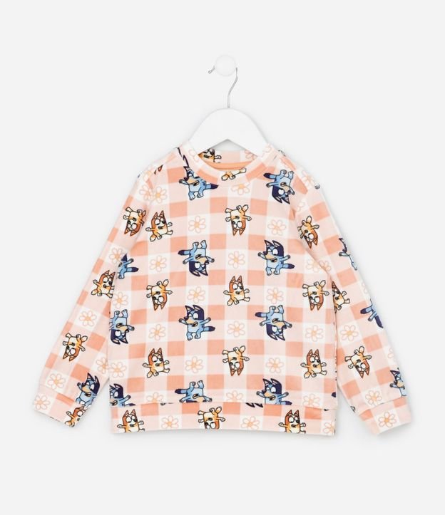 Pijama Infantil Largo en Plush con Estampado Bluey – Talle 2 a 8 años 2
