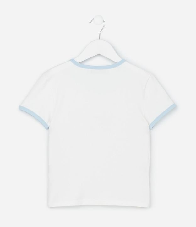 Remera Baby Look Infantil Estilo College con Estampa Lettering N.Y.C - Talle 5 a 14 años 3