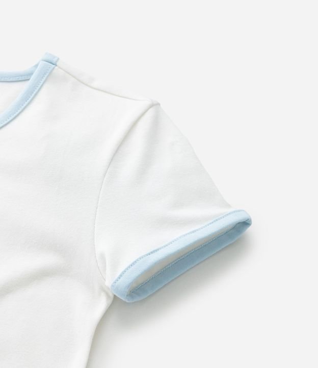 Remera Baby Look Infantil Estilo College con Estampa Lettering N.Y.C - Talle 5 a 14 años 5