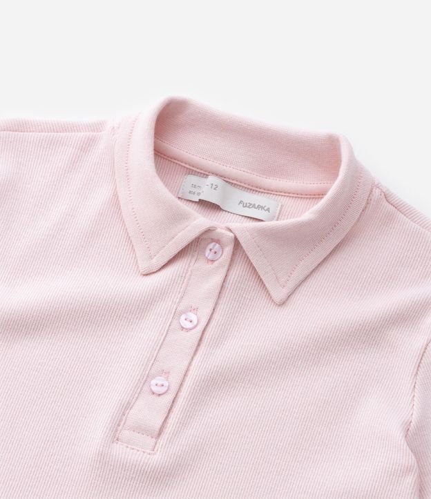 Remera Infantil en Rib con Cuello Polo - Talle 5 a 14 años 7