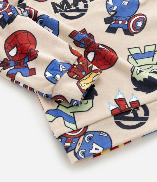 Pijama Infantil Largo en Plush con Estampa dw Baby Marvel – Talle 2 a 8 años 10