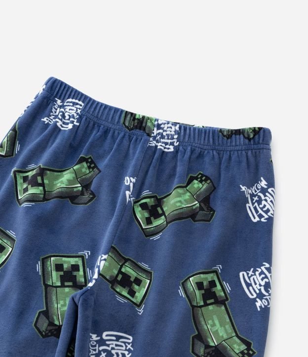 Pijama Infantil en Plush con Estampa de Minecraft – Talle 5 a 14 años 9