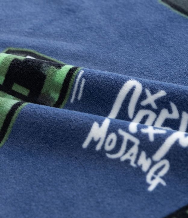 Pijama Infantil en Plush con Estampa de Minecraft – Talle 5 a 14 años 10