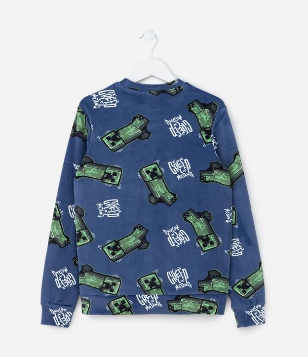 Pijama Infantil en Plush con Estampa de Minecraft – Talle 5 a 14 años 4