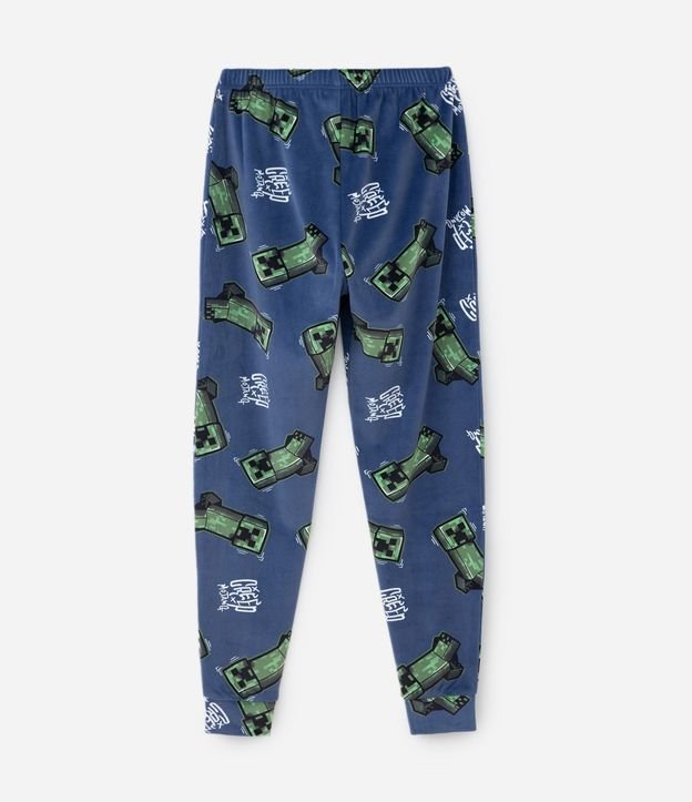 Pijama Infantil en Plush con Estampa de Minecraft – Talle 5 a 14 años 6