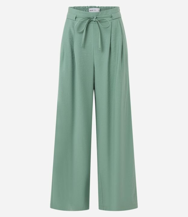Pantalón Wide Leg Sastrería con Cinturón Incorporado