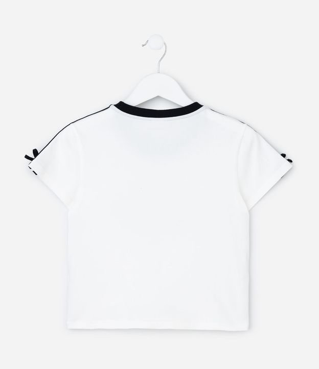 Blusa Infantil Ajustada con Detalle Contrastante y Moña - Talle 5 a 14 años 5