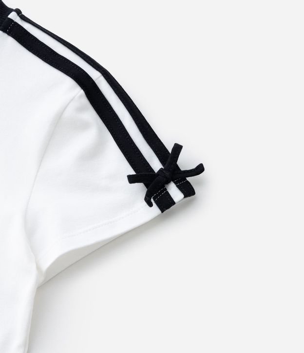 Blusa Infantil Ajustada con Detalle Contrastante y Moña - Talle 5 a 14 años 7