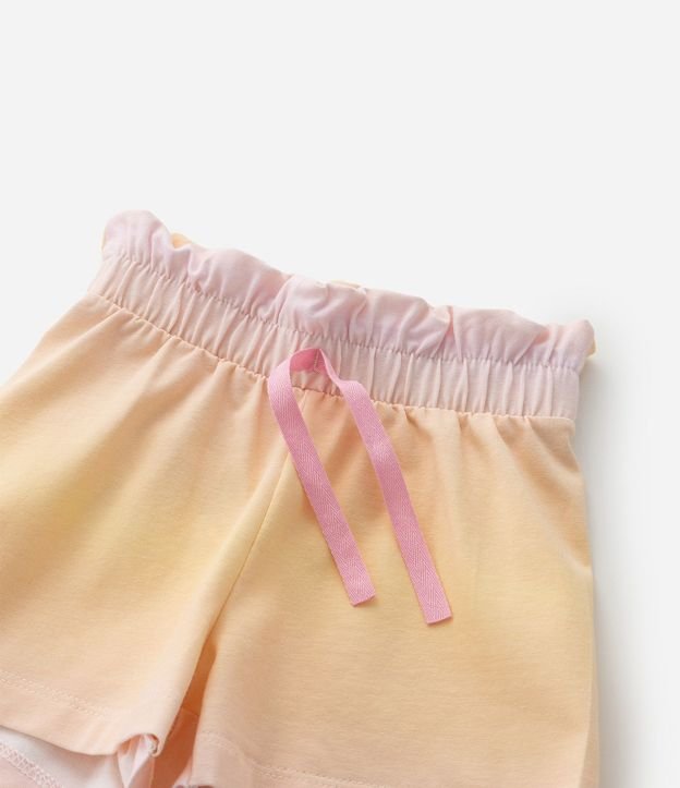 Short Clochard Infantil en Cotton con Estampa Tie Dye - Talle 1 a 6 años 6