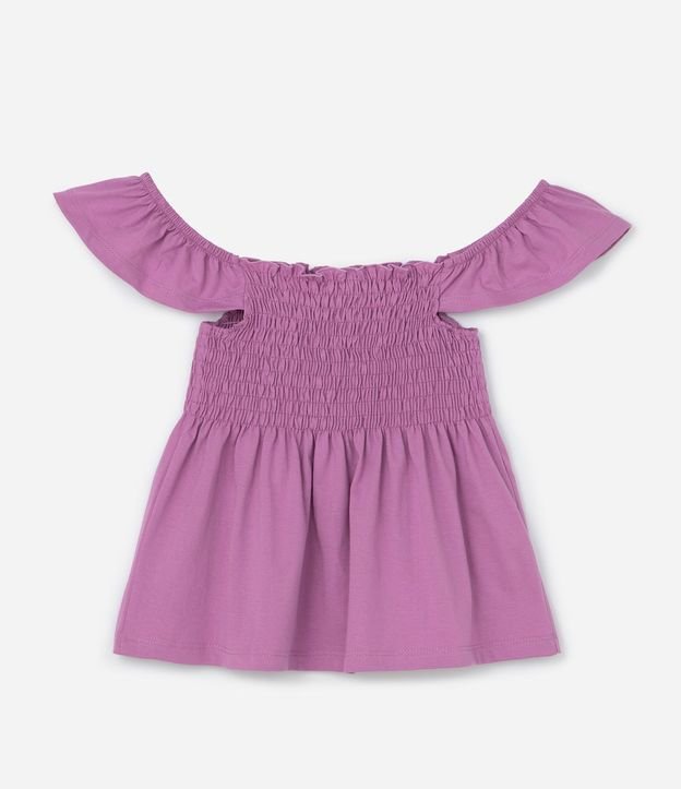 Blusa Infantil con Lástex y Volados - Tam  5 a 14 años 3