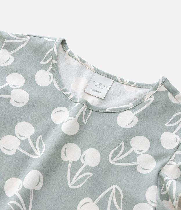 Vestido Infantil con Estampa Cerezas - Talle 5 a 14 años 6