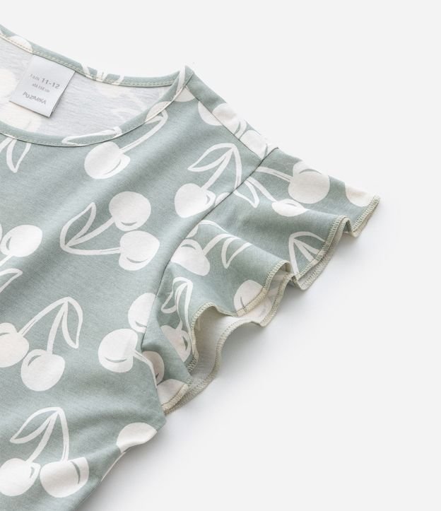 Vestido Infantil con Estampa Cerezas - Talle 5 a 14 años 7