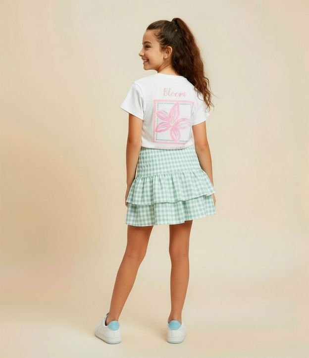 Remera Infantil con Estampa Floral - Talle 5 a 14 años
