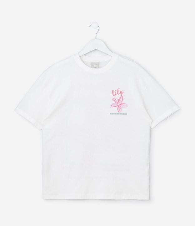 Remera Infantil con Estampa Floral - Talle 5 a 14 años 2