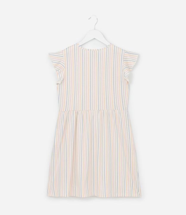Vestido Infantil con Estampa Rayada - Talle 5 a 14 años 2