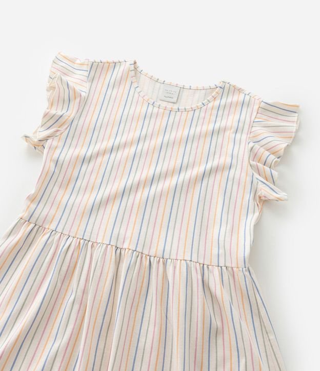 Vestido Infantil con Estampa Rayada - Talle 5 a 14 años 4