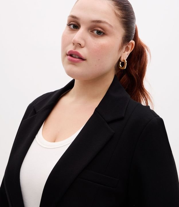Blazer Slim Alargado en Punto Roma Curve & Plus Size 4