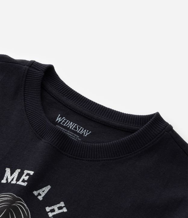 Remera Infantil con Estampa de Merlina - Talle 5 a 14 años 5