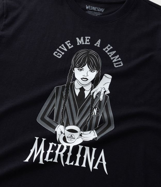 Remera Infantil con Estampa de Merlina - Talle 5 a 14 años 6