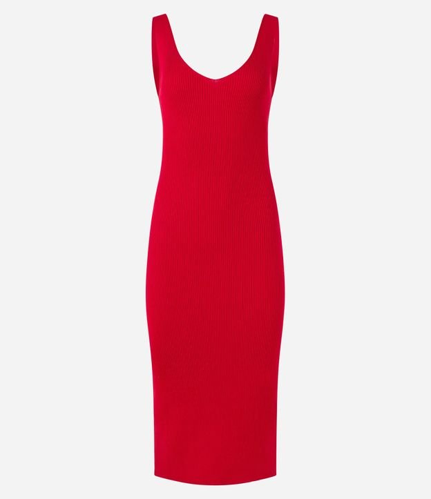Vestido Midi en Punto Texturizado 6
