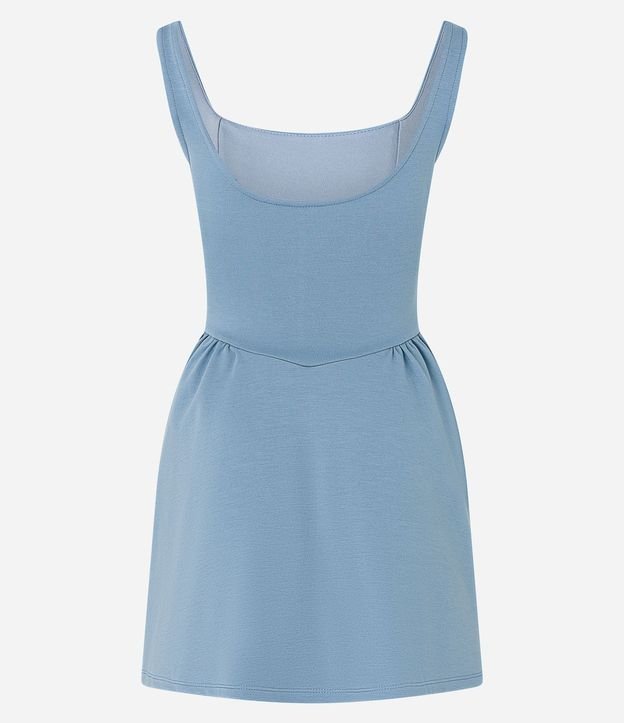 Vestido Evasê en Viscosa con Ponto Roma y Pliegues 5