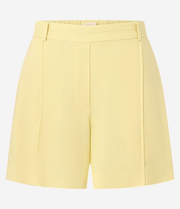 Short en Viscolino con Cintura Sastre y Frisos 6