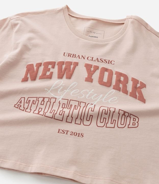 Remera Relaxed Infantil con Estampa Lettering New York - Talle 7 a 16 años 5