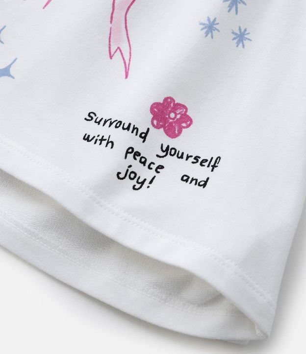 Short Regular Infantil con Estampa de Ícones Sweet Doodles - Talle 5 a 14 años 7