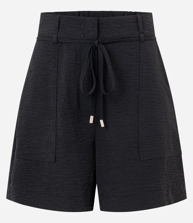 Short Recto Cintura Alta en Airflow con Lazo 5