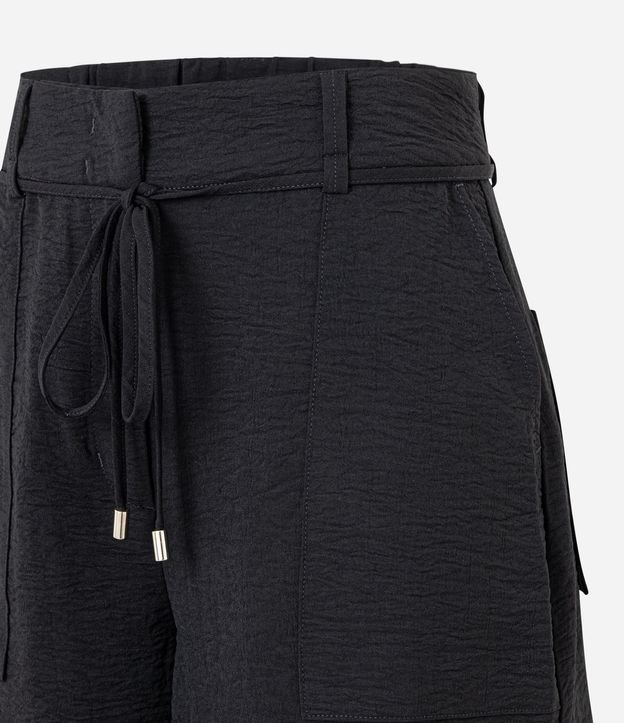 Short Recto Cintura Alta en Airflow con Lazo 6