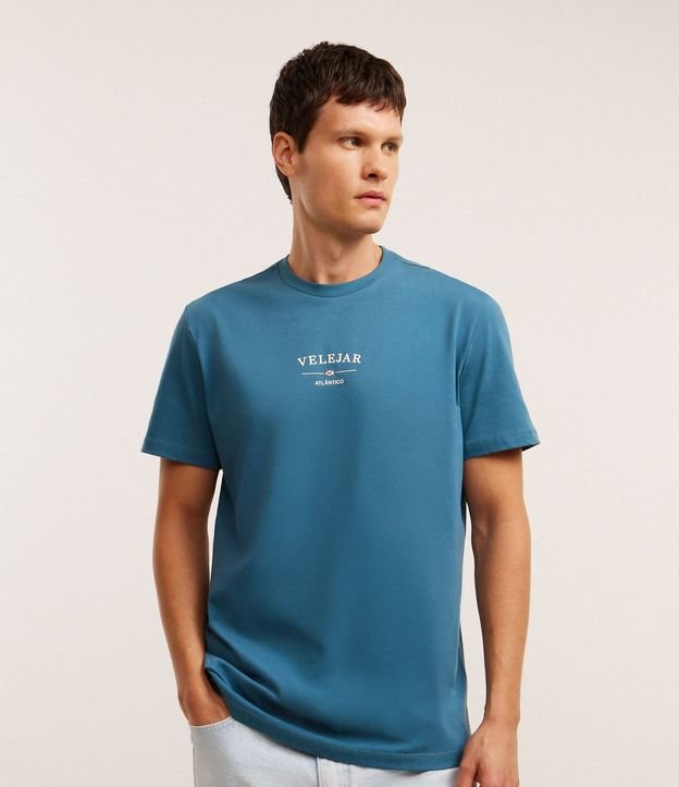 Remera Comfort en Algodón con Estampa Lettering Velejar