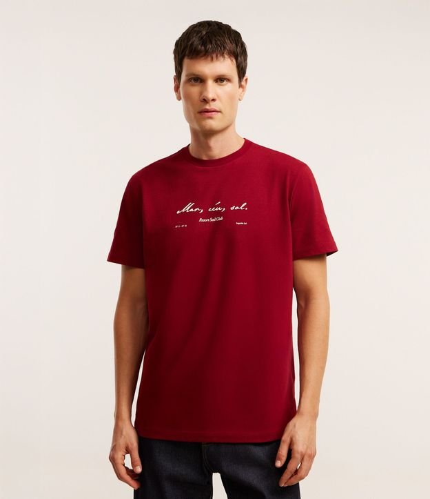 Remera Comfort en Algodón con Estampa Lettering