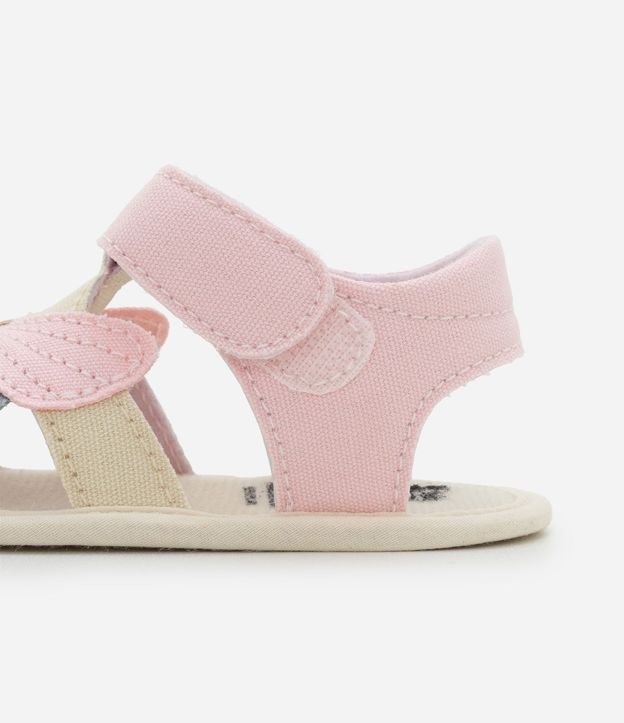 Sandalia Infantil en Sarga con Mariposa - Talle 15 a 19 3