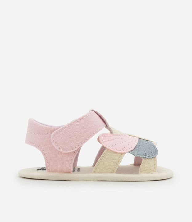 Sandalia Infantil en Sarga con Mariposa - Talle 15 a 19 6