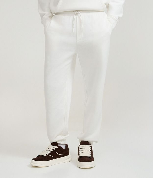 Pantalón Jogger en Algodón con Cintura Elástica y Cordón 2