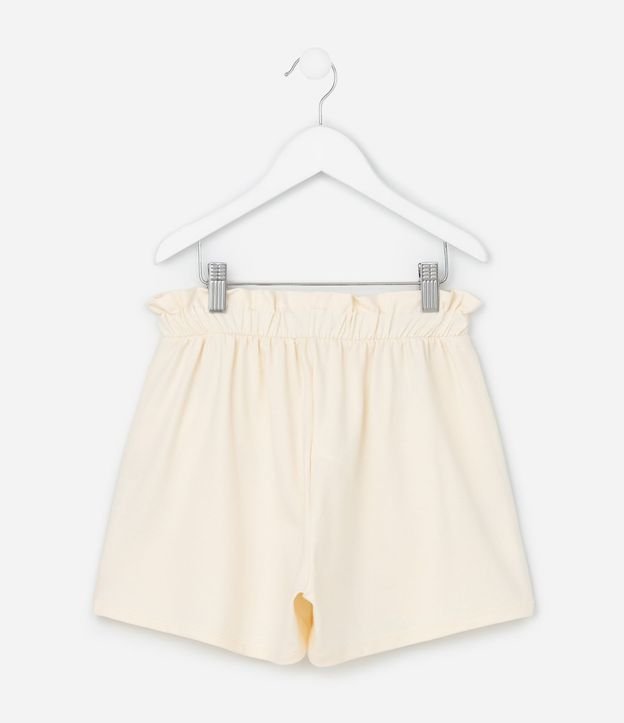 Short Regular Infantil con Estampa de Lazos y Lentejuelas - Talle 5 a 14 años 3