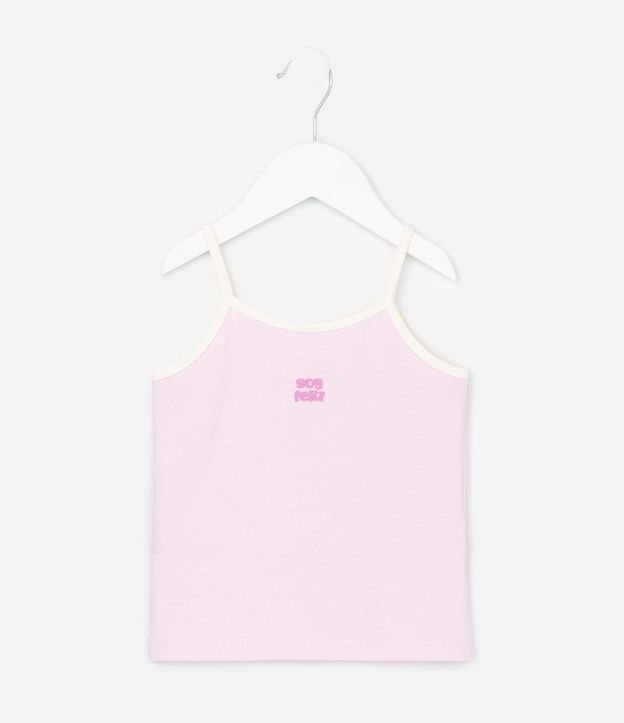 Remera Infantil en Algodón Soy Feliz - Talle 1 a 6 años 2
