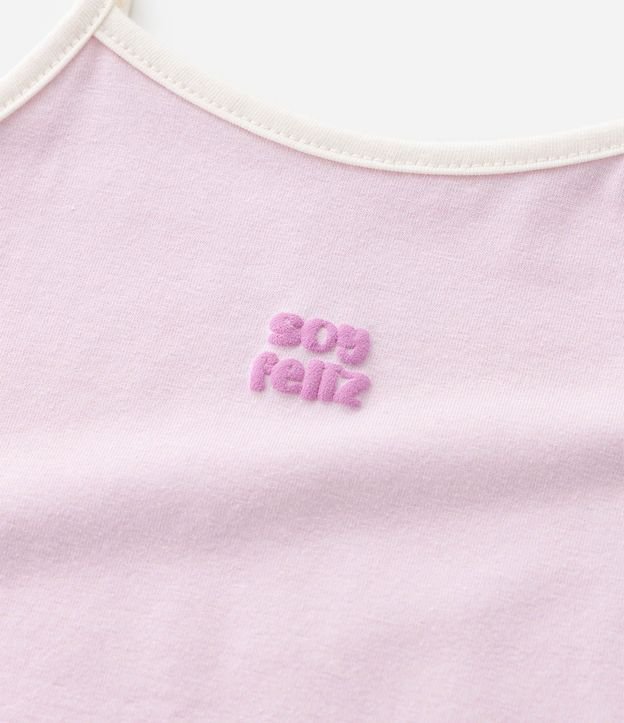 Remera Infantil en Algodón Soy Feliz - Talle 1 a 6 años 6
