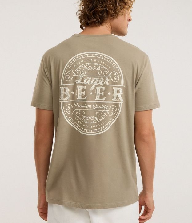 Remera Comfort en Algodón con Estampa Lettering Larger Beer 4