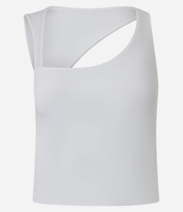 Blusa Musculosa en Microfibra con Escote Asimétrico 5