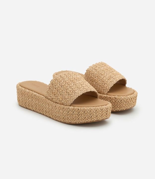 Sandalia Flatform con Superficie Trenzada 2
